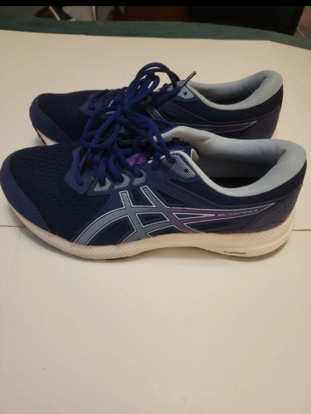 Asics Women's Deep Blue Athletic Running Shoes Size 9.5 - Picture 5 of 6